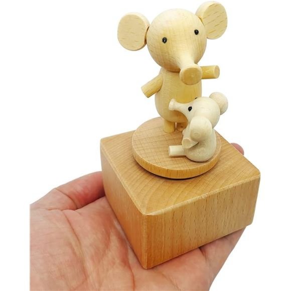 Cute Little Elephant Mini Music Box  |   Best Gift for Boy Girl Kids | Box Gift - Picture 1 of 6